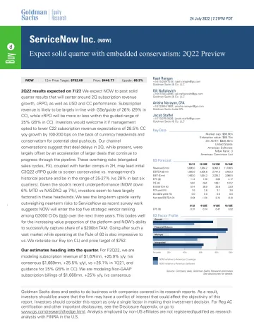 ServiceNow Inc. (NOW)_ Expect solid quarter with embedded conservatism_ 2Q22 Preview(1)
