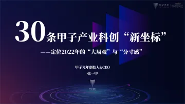 30条甲子产业科创“新坐标”——定位2022年的“大局观”与“分寸感”【甲子光年】-88页