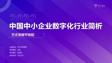 2022中小企业数字化微报告-甲子光年-15页