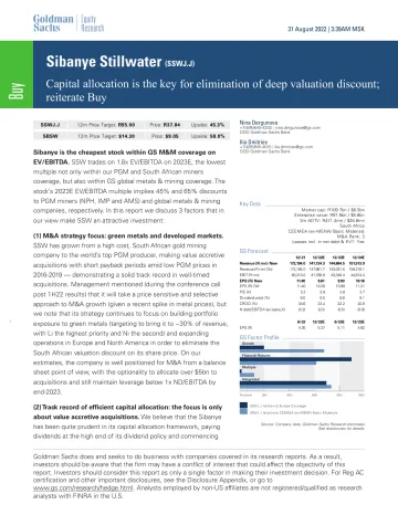 Sibanye Stillwater (SSWJ.J)_ Capital allocation is the key for elimination of deep valuation discount; reiterate Buy(1)