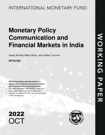 IMF-印度货币政策沟通与金融市场(英)-2022.10-26页