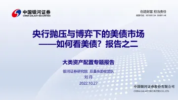 大类资产配置专题报告:如何看美债?报告之二,央行抛压与博弈下的美债市场-20221027-银河证券-15页