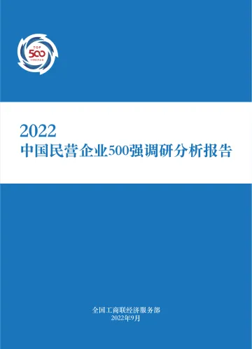 全国工商联-2022中国民营企业500强调研分析报告-173页
