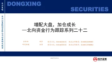 北向资金行为跟踪系列二十二:增配大盘,加仓成长-20220905-东兴证券-26页