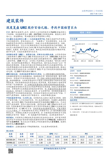 建筑装饰行业:深度复盘URI股价百倍之路,寻找中国租赁巨头-20220629-国盛证券-41页