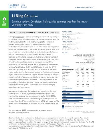 Li Ning Co. (2331.HK)_ Earnings review_ Consistent high-quality earnings weather the macro volatility; Buy, on CL(1)