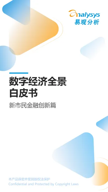 易观分析:《数字经济全景白皮书》新市民金融创新篇-11页