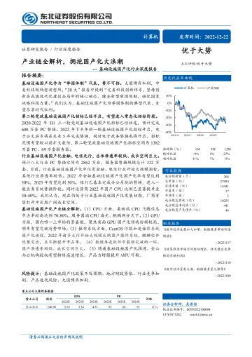 基础设施国产化行业深度报告:产业链全解析,拥抱国产化大浪潮-20221222-东北证券-86页
