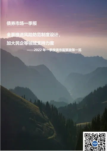 中诚信-全面推进风险防范制度设计,加大民企等领域支持力度——2022年一季度债市监管政策一览-10页