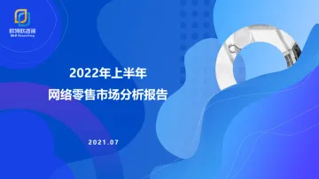 2022年上半年网络零售市场分析报告-29页