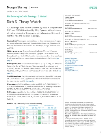 2022-10-18-Morgan Stanley Fixed-EM Sovereign Credit Strategy Rich Cheap Watch-98778678