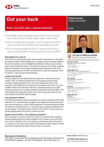 HSBC-全球投资策略-如果欧洲央行提供利差支持怎么办?-2022.5.25-24页
