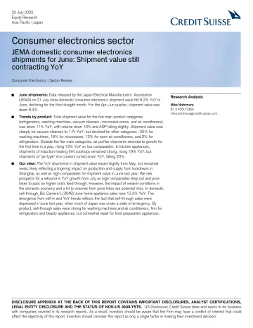 CS-Consumer electronics sector