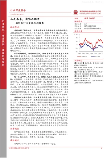 东亚前海证券-卤制品行业复苏专题报告:冬去春来,卤味再飘香-230330