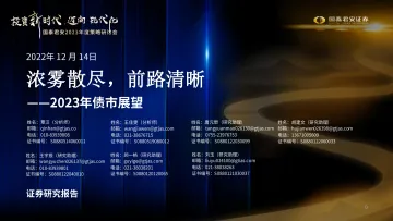 2023年度策略研讨会_2023年债市展望:浓雾散尽,前路清晰-20221214-国泰君安-115页