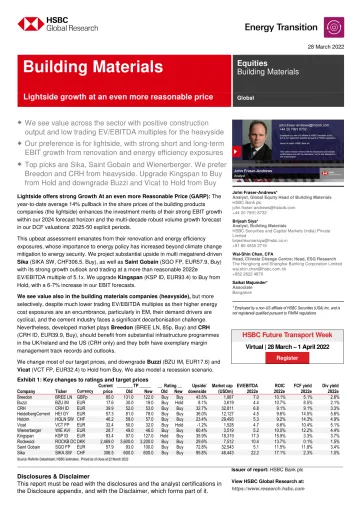 HSBC-全球建筑材料行业-以更合理的价格实现轻松增长-2022.3.28-86页