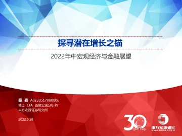2022年中宏观经济与金融展望:探寻潜在增长之锚-20220628-申万宏源-74页