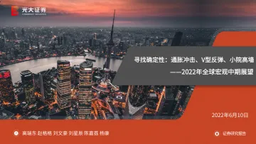 2022年全球宏观中期展望:寻找确定性,通胀冲击、V型反弹、小院高墙-光大证券-2022.6.10-109页