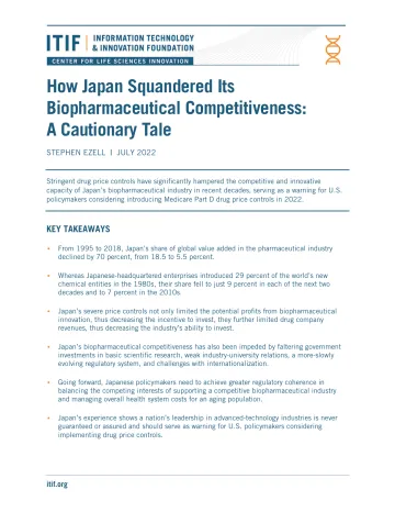ITIF-日本如何浪费其生物制药竞争力:一个警示故事(英)-2022.7-39页