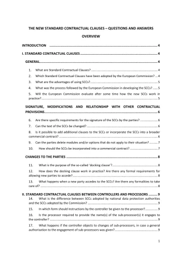 欧盟委员会解答标准合同条款(SCCs)英-24页