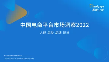 易观分析:2022中国电商市场发展洞察-42页