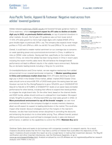 Asia Pacific Textile, Apparel & Footwear_ Negative read-across from adidas' lowered guidance (1)