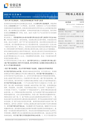 大国大潮:一场关于国产替代的深度价值重估,当前我国自主可控及国产替代投资机遇梳理-20221204-安信证券-54页