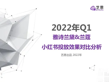 2022Q1雅诗兰黛&兰蔻小红书投放效果对比分析-21页