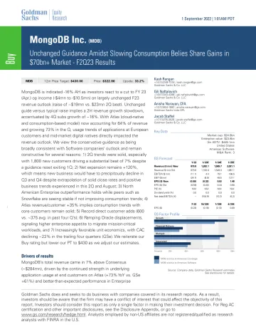MongoDB Inc. (MDB)_ Unchanged Guidance Amidst Slowing Consumption Belies Share Gains in $70bn+ Market - F2Q23 Results (1)_1