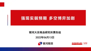 强现实弱预期,多空博弈加剧-20220613-银河期货-75页