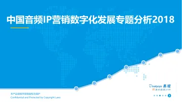 中国音频IP营销数字化发展专题分析2018_1