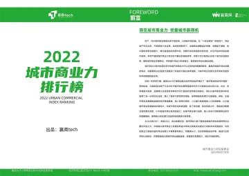 2022城市商业力排行榜报告-赢商-17页