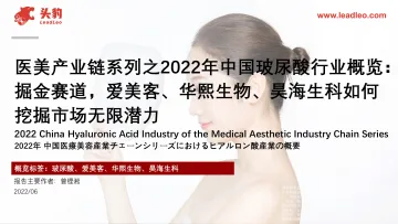头豹研究院-医美产业链系列之2022年中国玻尿酸行业概览:掘金赛道,爱美客、华熙生物、昊海生科如何挖掘市场无限潜力-2022.08-29页-WN8