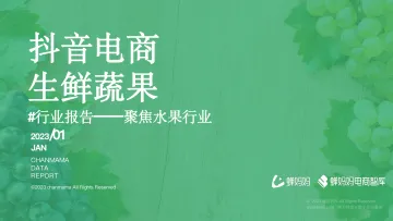 抖音电商生鲜蔬果行业报告-蝉妈妈-32页