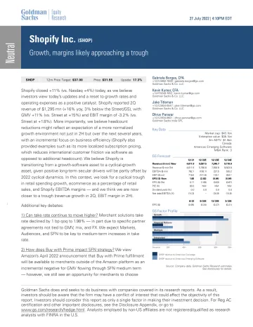 Shopify Inc. (SHOP)_ Growth, margins likely approaching a trough(1)