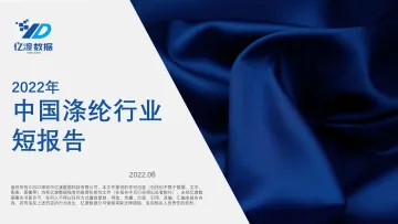 2022年中国涤纶行业短报告-23页