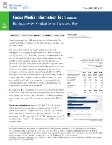 Focus Media Information Tech (002027.SZ)_ Earnings review_ Gradual demand recovery; Buy(1)