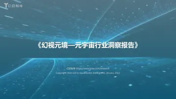 《幻视元境元宇宙行业洞察报告》_2022-01-27-61页