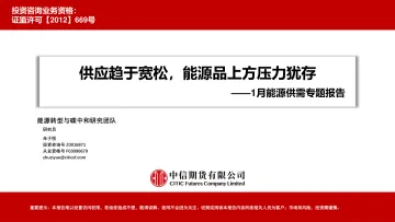 1月能源供需专题报告:供应趋于宽松,能源品上方压力犹存-20230201-中信期货-93页