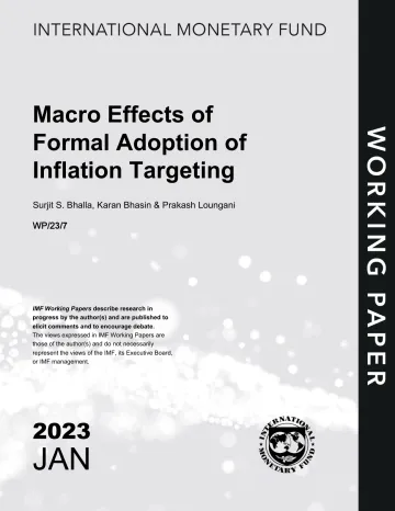 IMF-正式采用通货膨胀目标制的宏观效应(英)-2023.1-31页