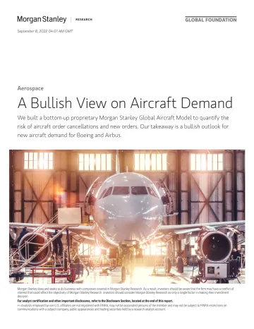 Morgan Stanley-Aerospace A Bullish View on Aircraft Demand