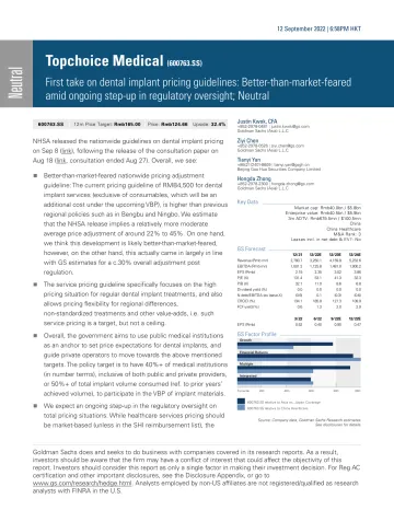 Topchoice Medical (600763.SS)_ First take on dental implant pricing guidelines_ Better-than-market-feared amid ongoing step-u...