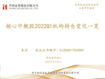 核心中概股2022Q1机构持仓变化一览-20220524-华西证券-38页