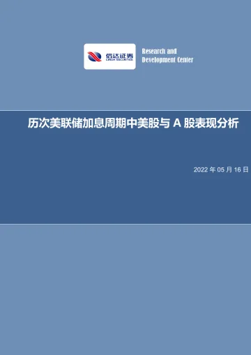 历次美联储加息周期中美股与A股表现分析-20220516-信达证券-29页