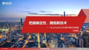 化工行业2022年度中期投资策略:把握确定性,拥抱新技术-20220711-民生证券-146页