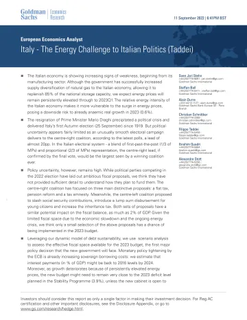 European Economics Analyst_ Italy - The Energy Challenge to Italian Politics (Taddei)(1)