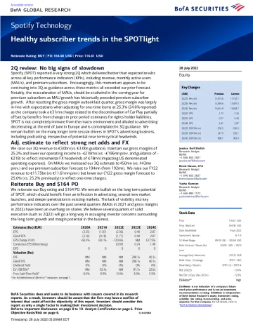 Spotify Technology Healthy subscriber trends in the SPOTlight