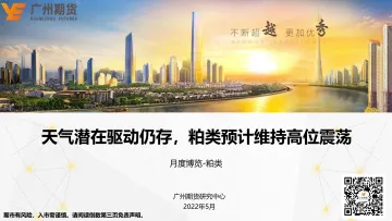 月度博览_粕类:天气潜在驱动仍存,粕类预计维持高位震荡-20220531-广州期货-22页