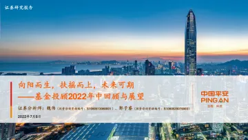 基金投顾2022年中回顾与展望:向阳而生,扶摇而上,未来可期-20220708-平安证券-39页