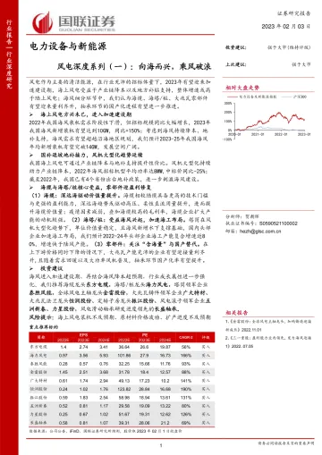 电力设备与新能源行业风电深度系列(一):向海而兴,乘风破浪-20230203-国联证券-46页